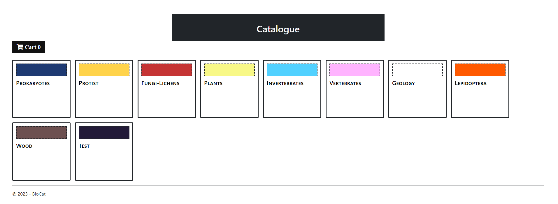 BioCat: Catalogue Management System